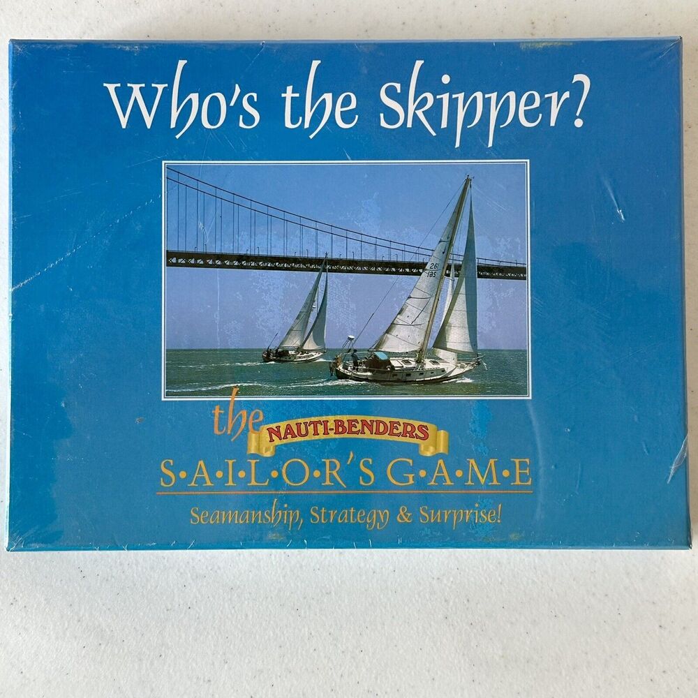 WHO'S THE SKIPPER?  Boaters Game Motor or Sail Fun & Educational  NEW‎ SEALED